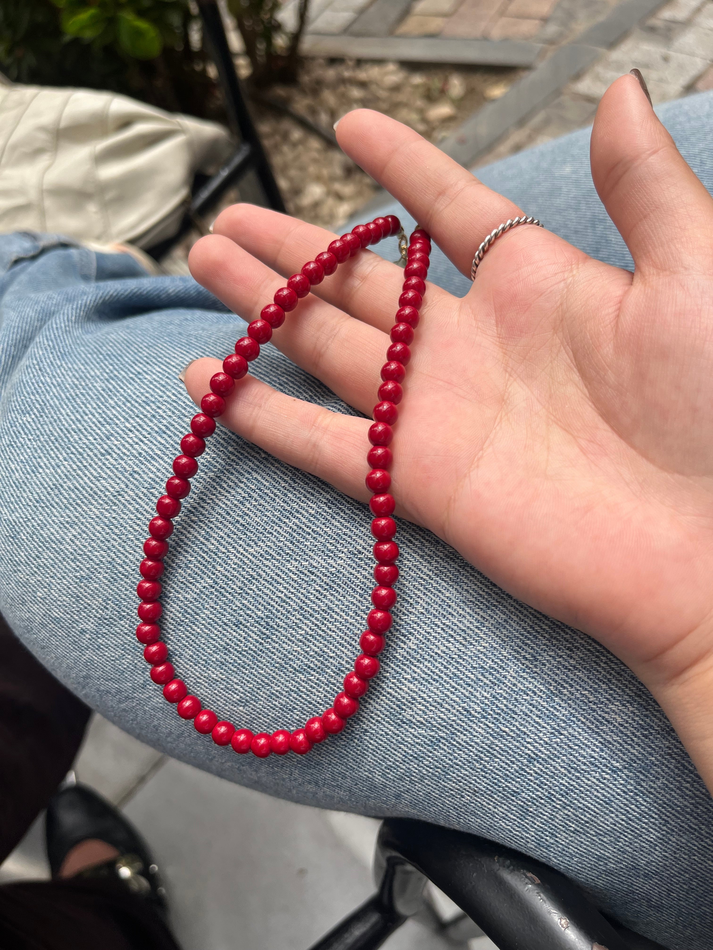 Red mini necklace