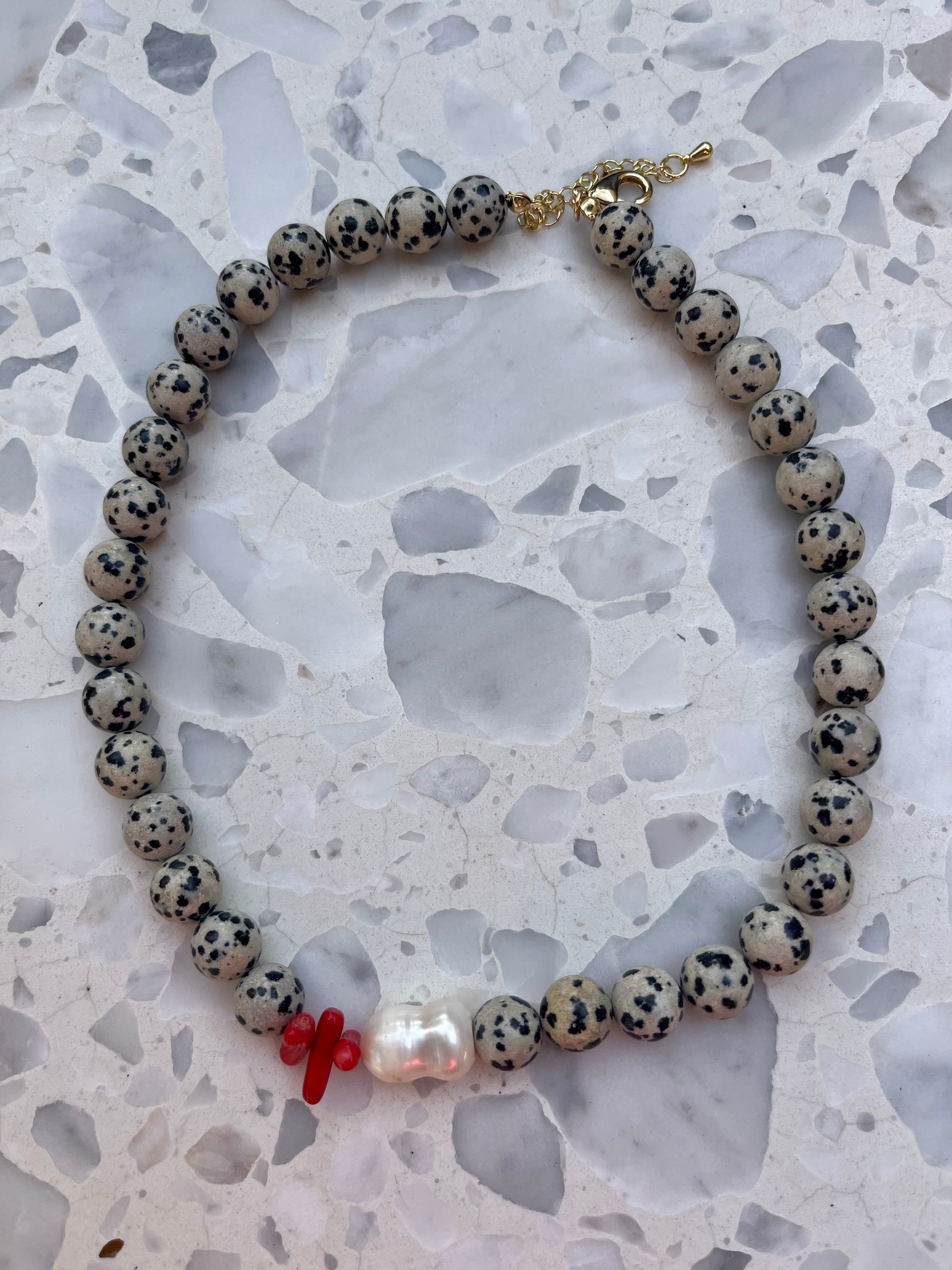 Baroque pearl dalmation