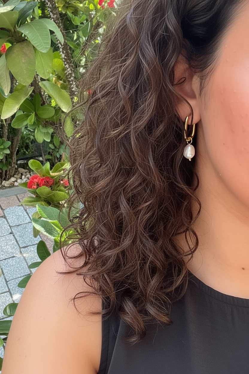 Pearl earrings