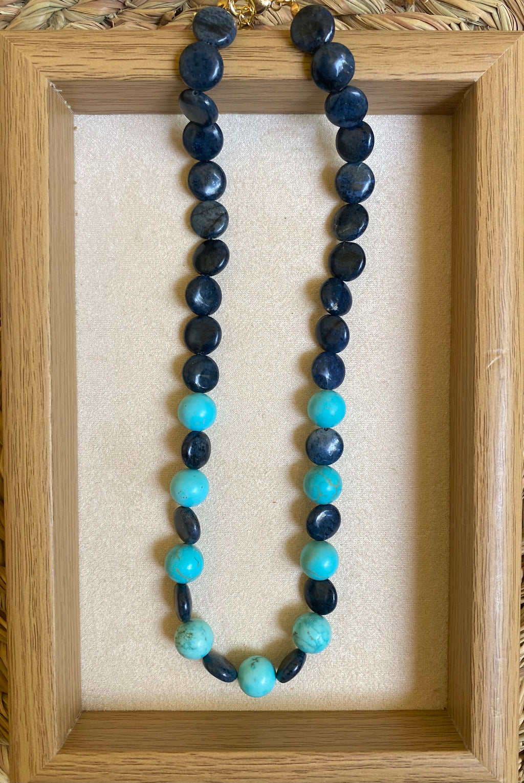 Turquoise blue necklace