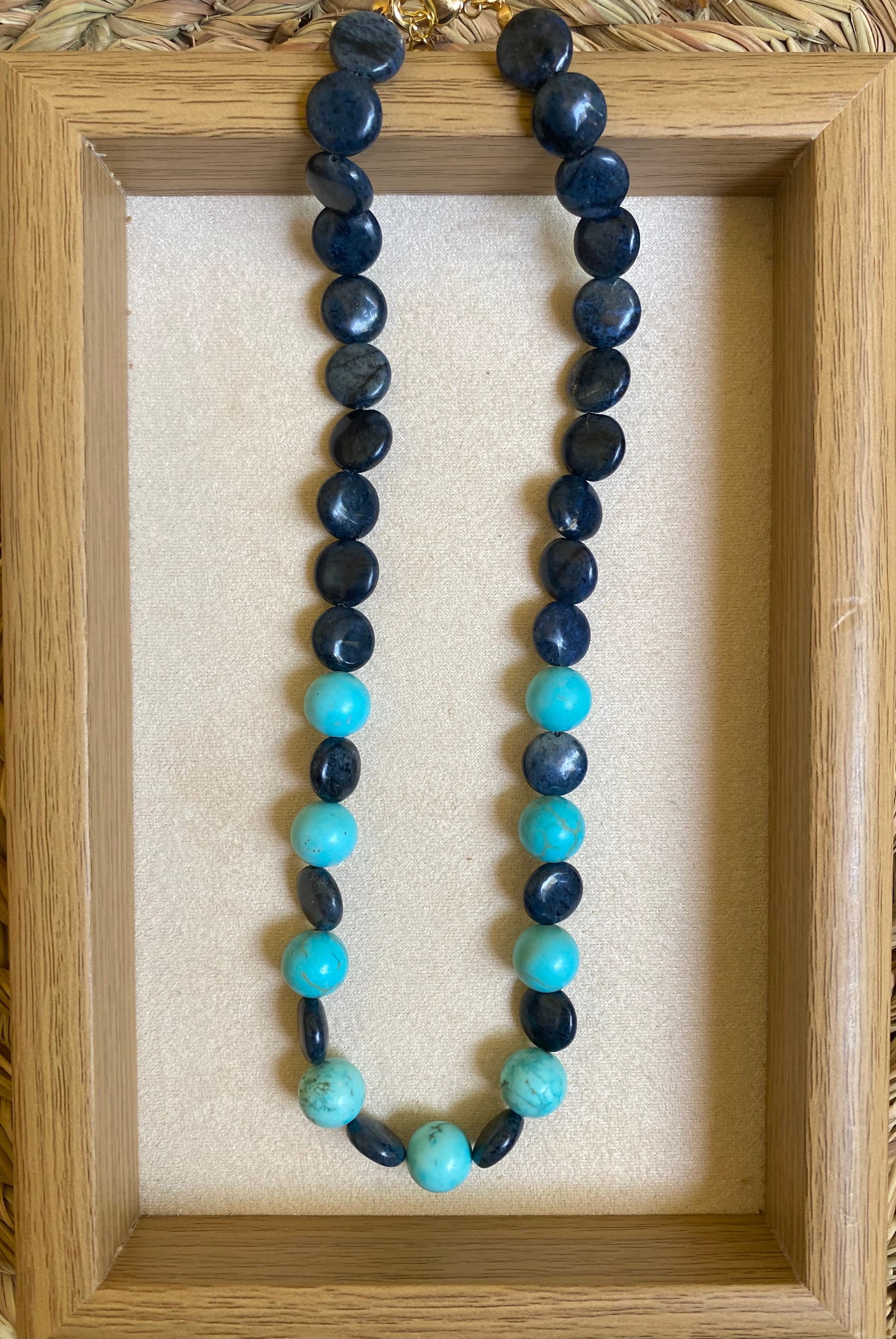 Turquoise blue necklace