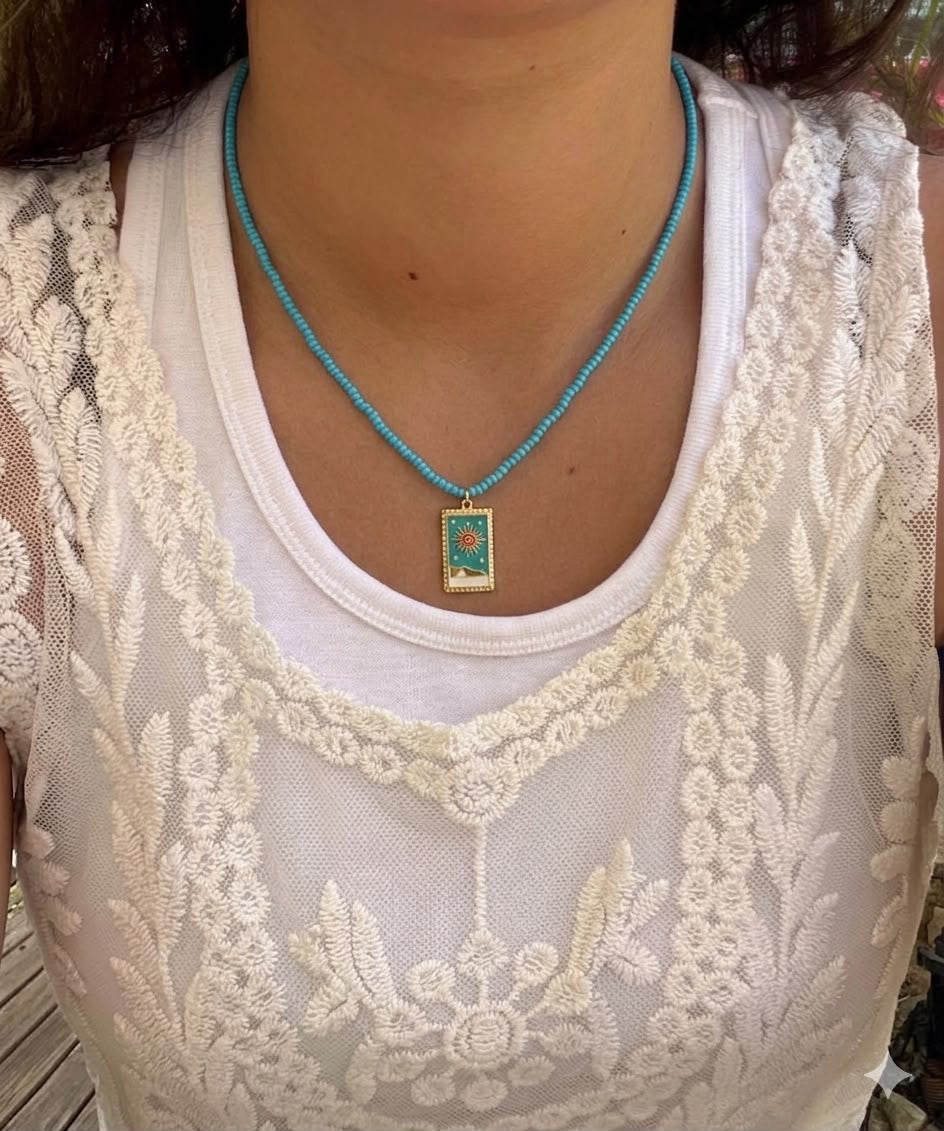 Turquoise dainty necklace