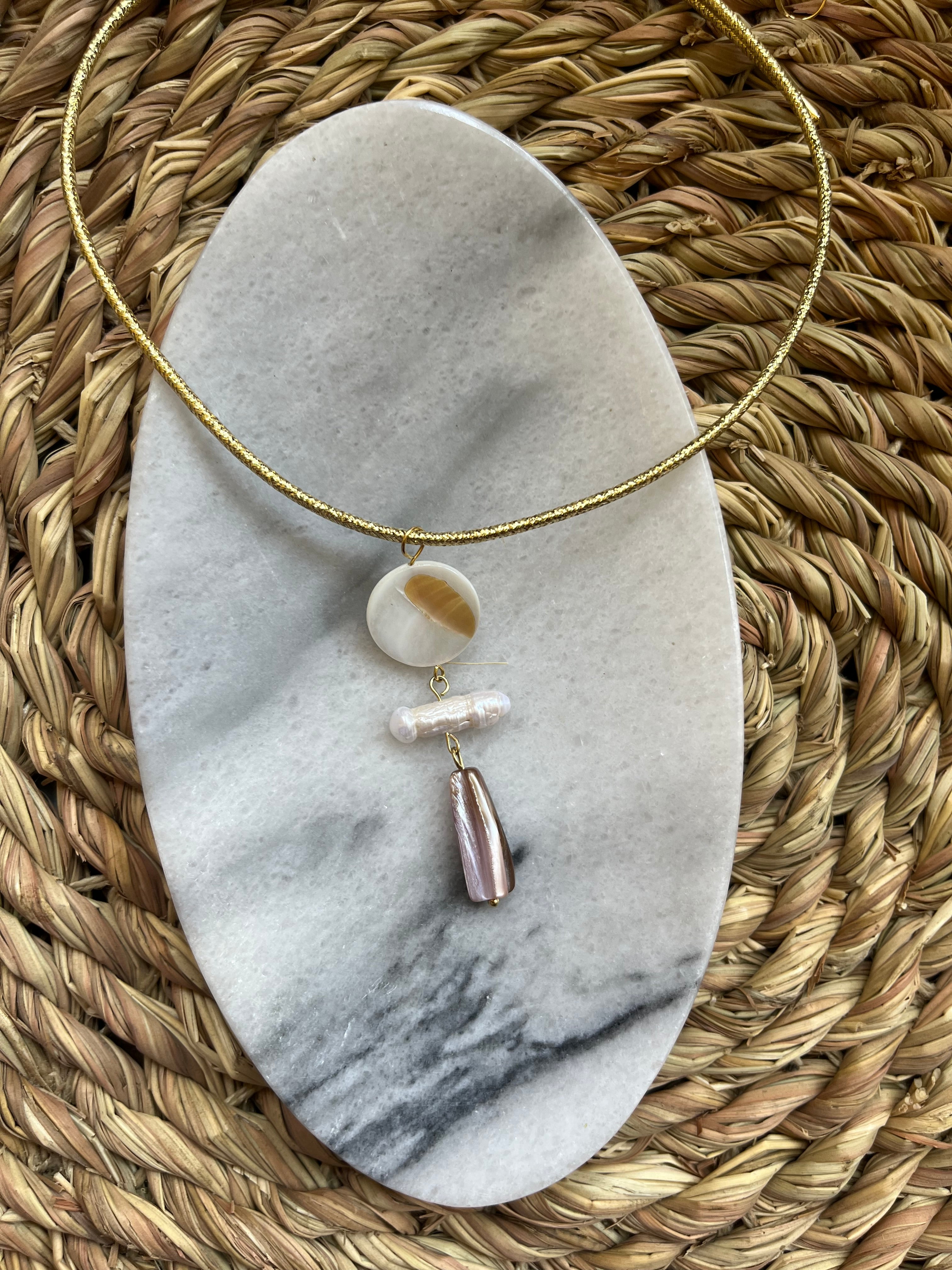 Zeus gold magnetic necklace