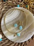 Blue ocean earrings