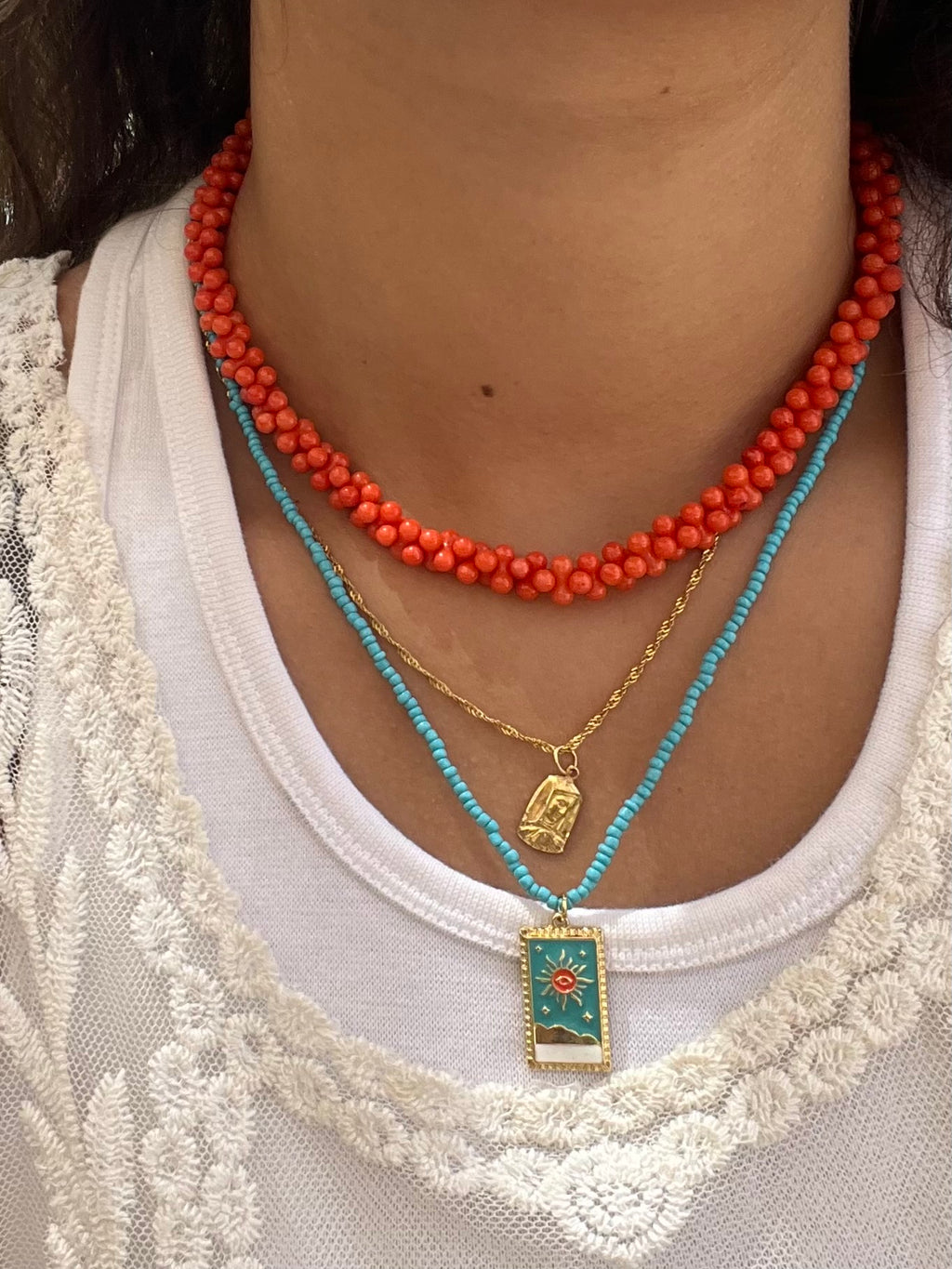 Turquoise dainty necklace