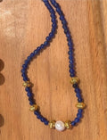 Dainty blue necklace