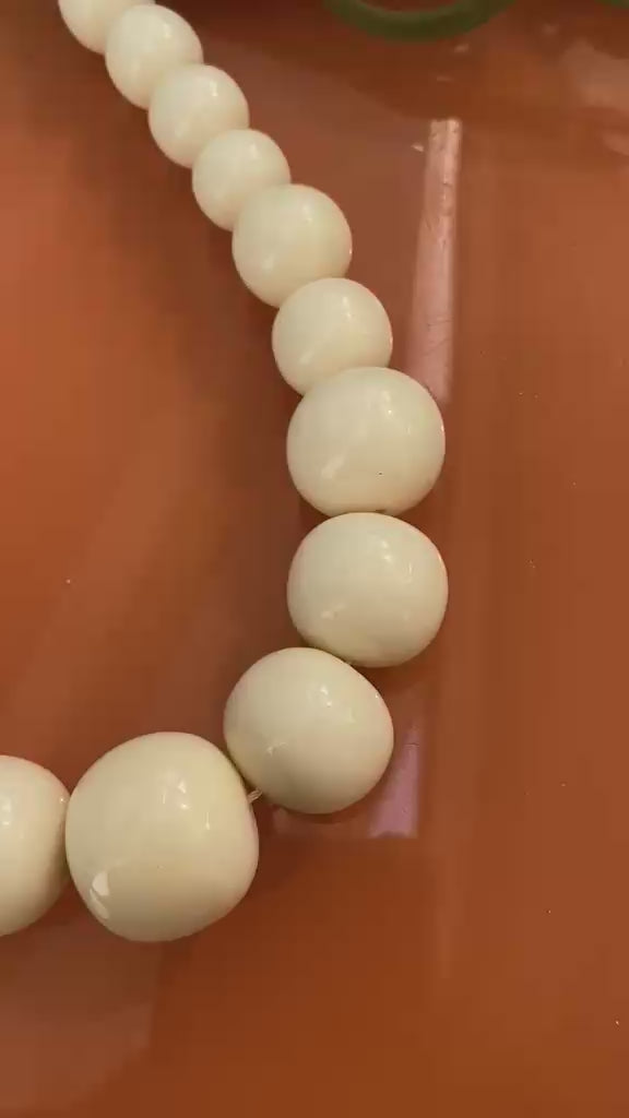 Creme Beads Necklace